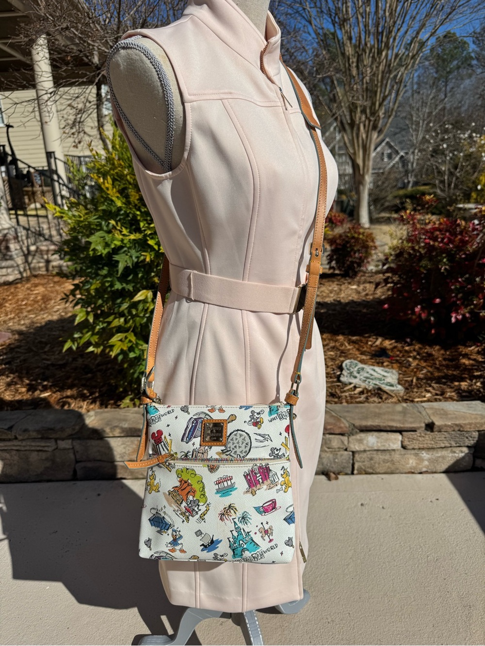 Dooney & Bourke Disneyana Disney World leather crossbody purse